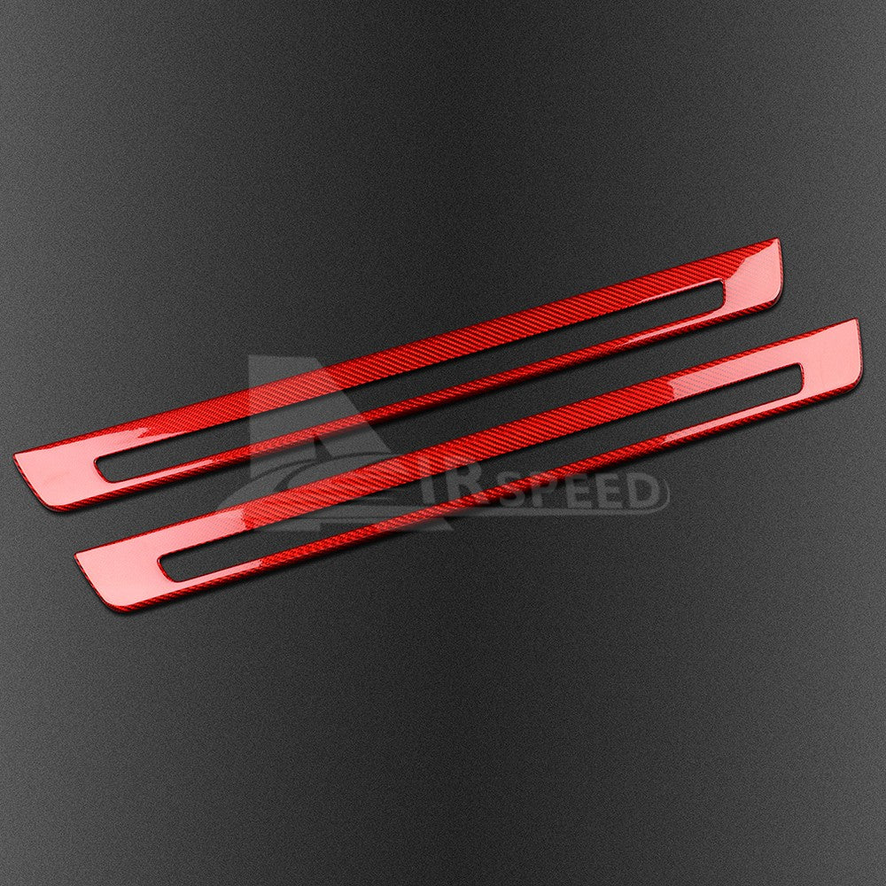 Door Sills Anti-Scratch Fit For Subaru BRZ GR86 2021-2023 REAL HARD Carbon Fiber - detail view 6