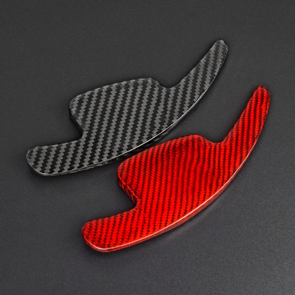 Hard Carbon Wheel Gear Shifter Extension For Audi A4L 2017-2019 - detail view 8