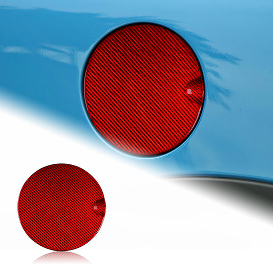 For MINI R55 07-13 R56 06-2013 Red Car Oil Gas Fuel Tank Cap Cover Carbon Fiber - product view