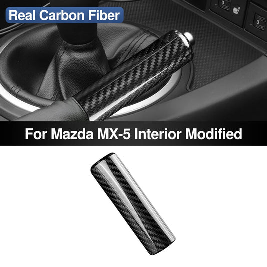 Hard Carbon Fiber Handbrake Grip Cover For Mazda CX-3 2014-2019 Protective Rod - product view