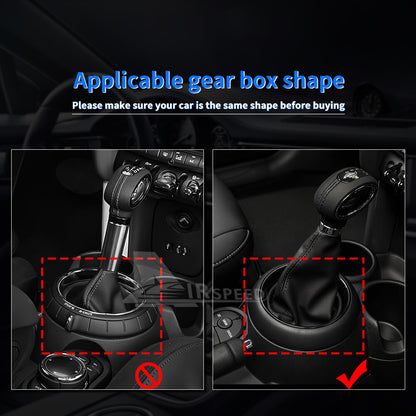 Gear Shift Panel Trim Cover Real Carbon Fiber For MINI F54 F55 F56 F57 F60 14-22 - detail view