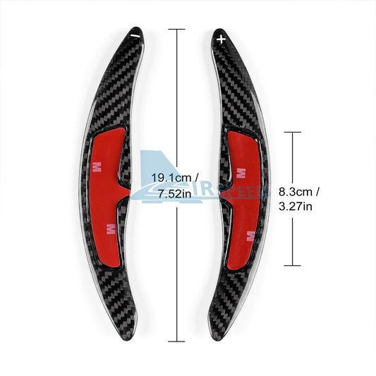 Hard Carbon Wheel Shifter Extension Sport Refit For Porsche Cayenne 2011-2019 - detail view