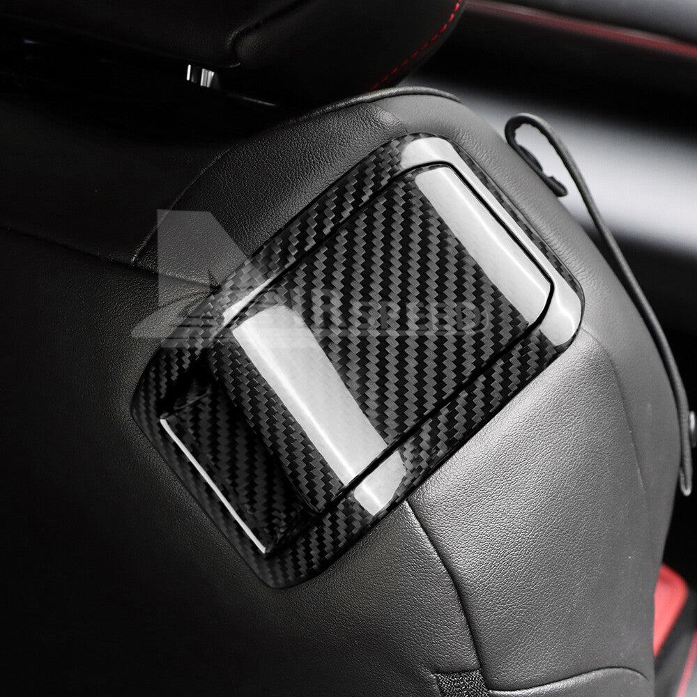 REAL HARD Carbon Fiber Seat Back Panel Cover Black For Subaru BRZ GR86 2021-2023 - detail view 4