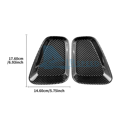 Real Hard Carbon Fiber Tail light Center Cover For Fiat 500 Abarth 595 695 17-23 - detail view