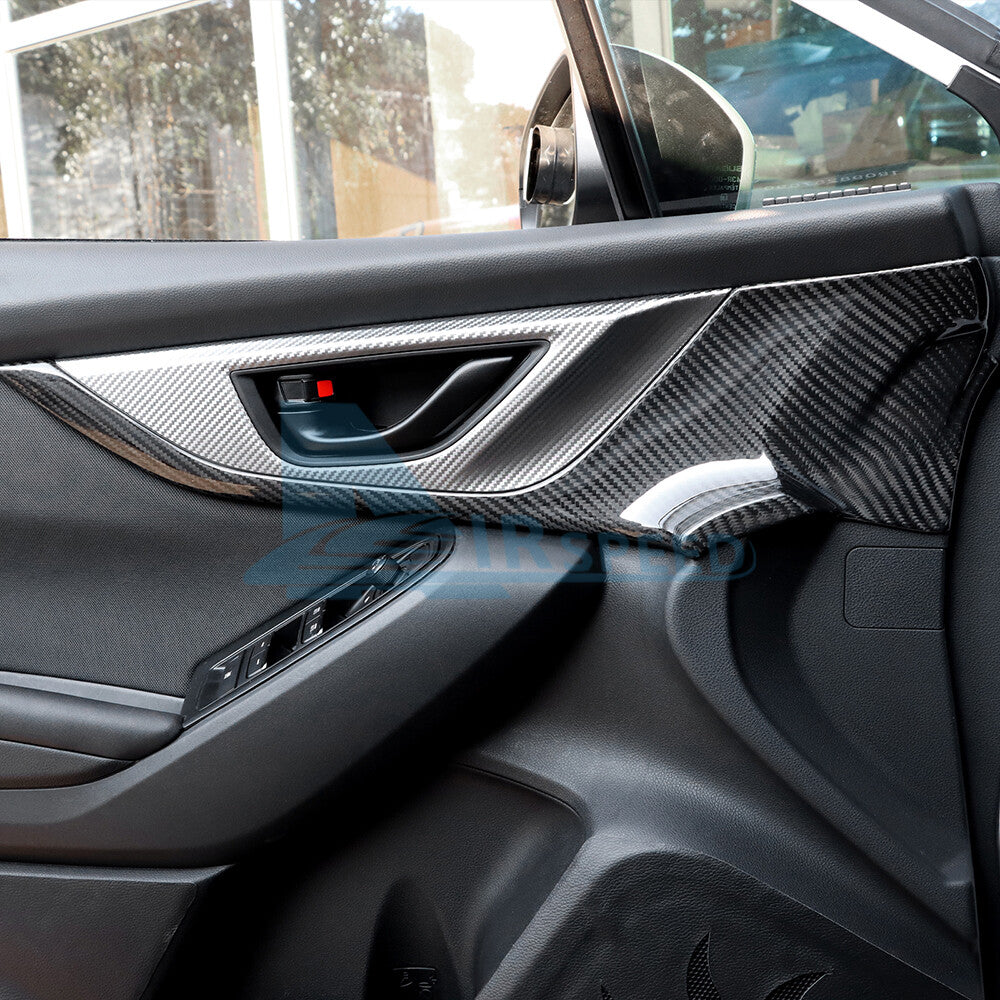 For Subaru WRX 2022-2026 REAL HARD Carbon Fiber Front Door Panel Cover Sticker - detail view 6