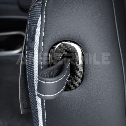 Release Button Frame Trim Cover Fit For Mini J01 2024-25 Real Hard Carbon Fiber - detail view 9