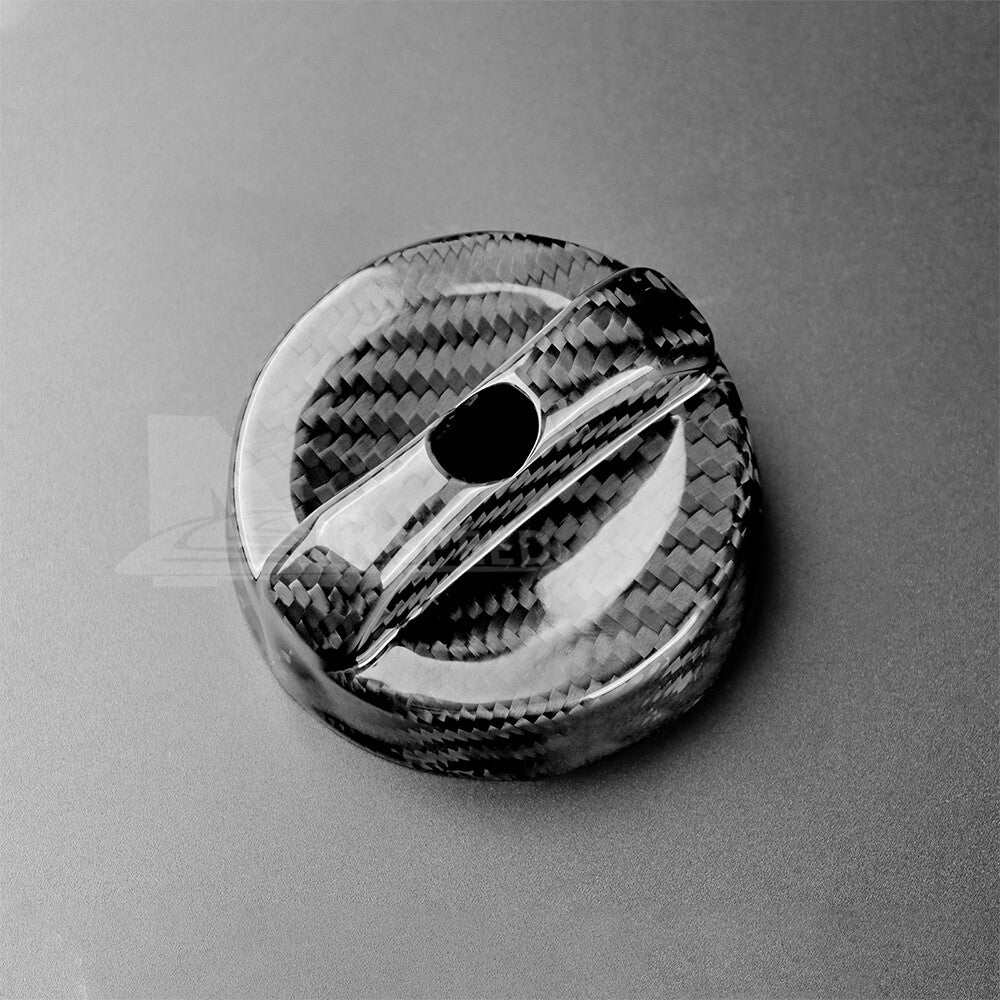 REAL Carbon Fiber Fuel Gas Tank Filler Cap Cover For Dodge Dart Durango Caliber - detail view 8