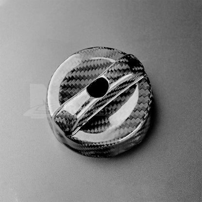 REAL Carbon Fiber Fuel Gas Tank Filler Cap Cover For Dodge Dart Durango Caliber - detail view 8