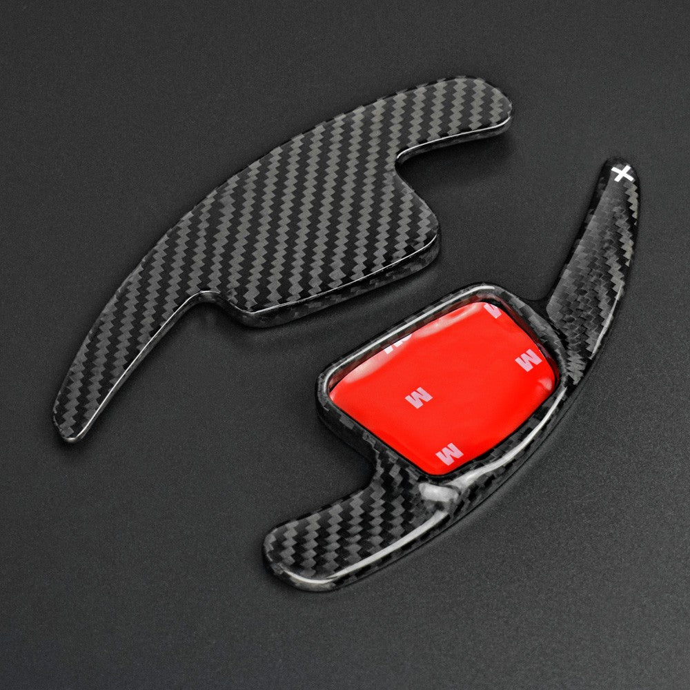 For Audi Q2 Q5 Q7 TT TTS 2014-19 Real Carbon Fiber Steering Wheel Paddle Shifter - detail view 4
