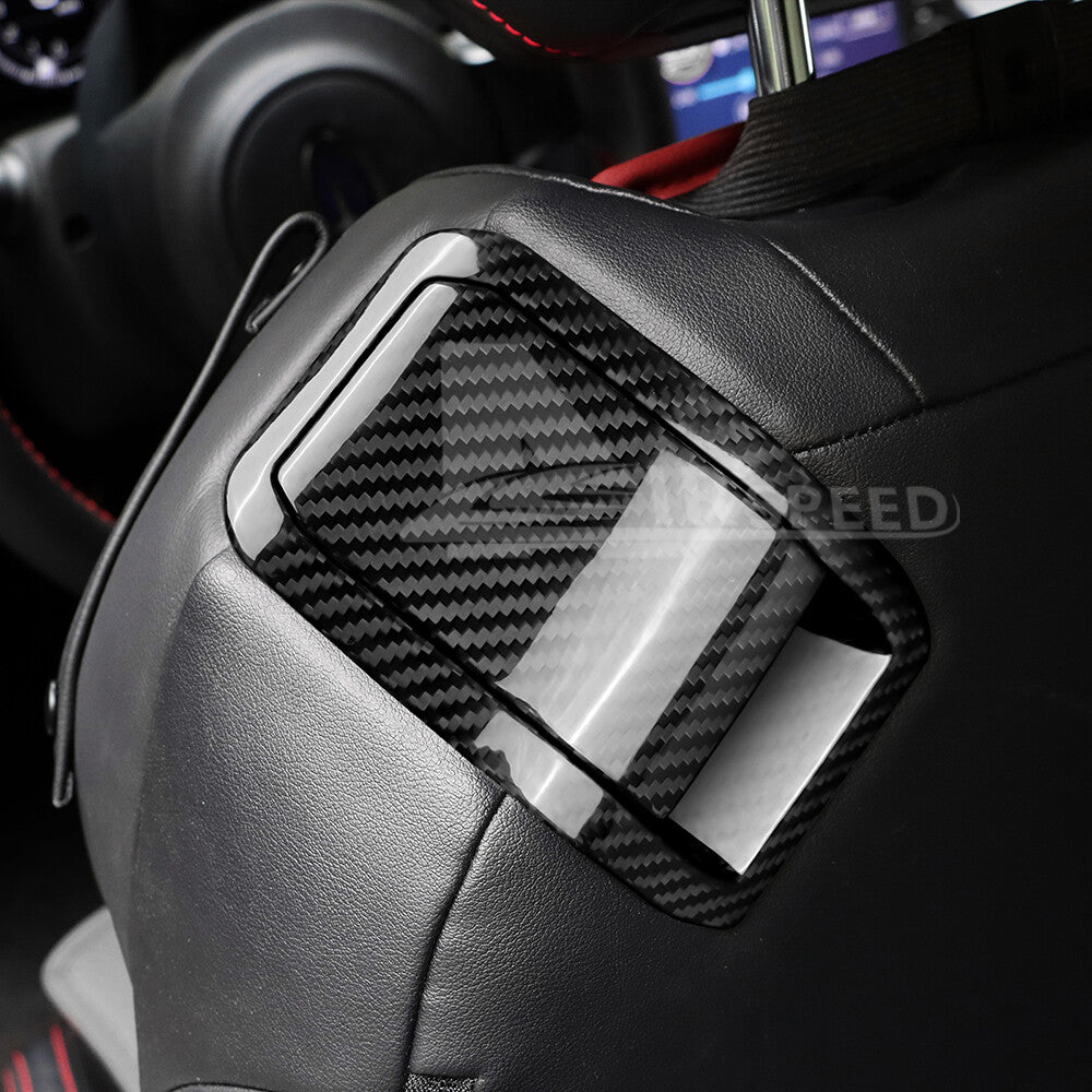 REAL HARD Carbon Fiber Seat Back Panel Cover Black For Subaru BRZ GR86 2021-2023 - detail view 5