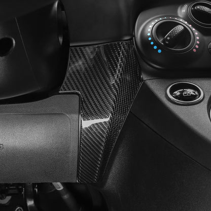 Carbon Fiber Car Dashboard Lower Right Cover for FIAT 500 Abarth 595 2016-2024 - detail view 8