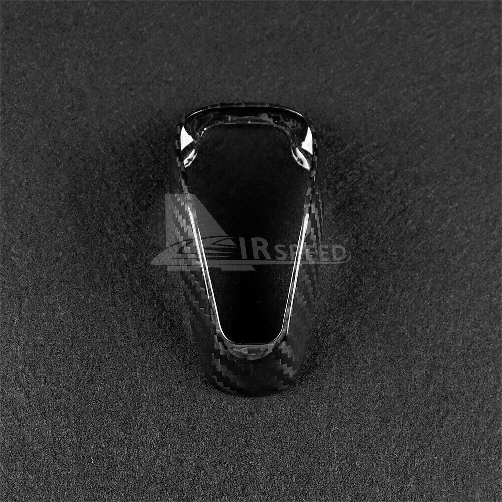 Carbon Fiber Gear Shift Knob Cover Trim for Subaru XV Forester Impreza Outback - detail view 6