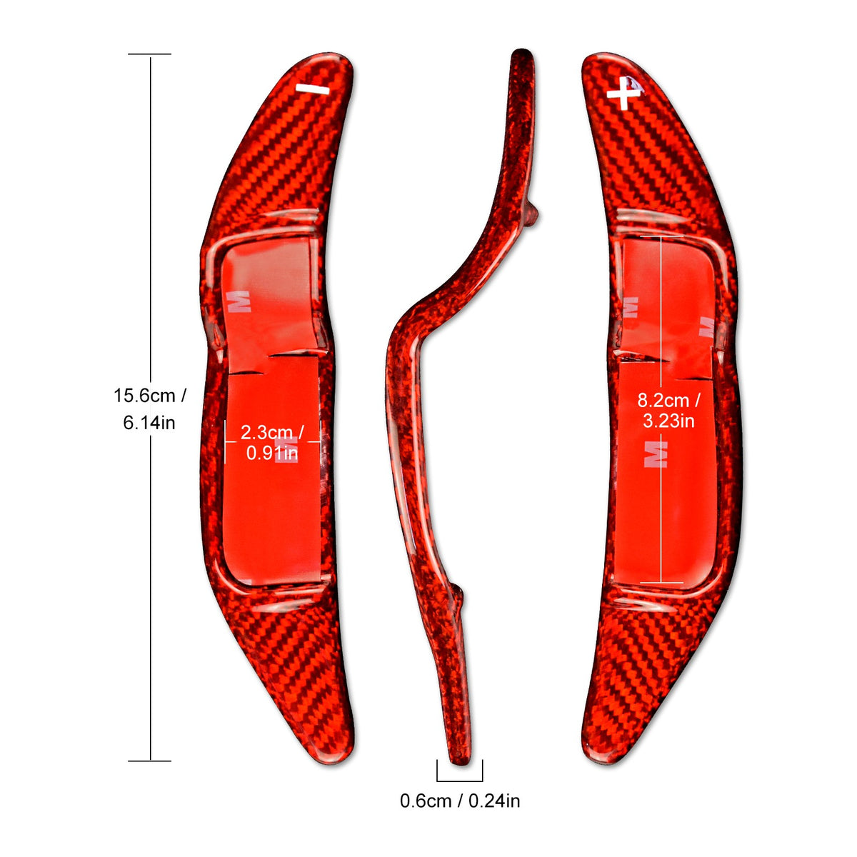 Carbon Fiber Steering Wheel Paddle Shifter For Mini R55 R56 R57 R58 R59 R60 R61 - detail view