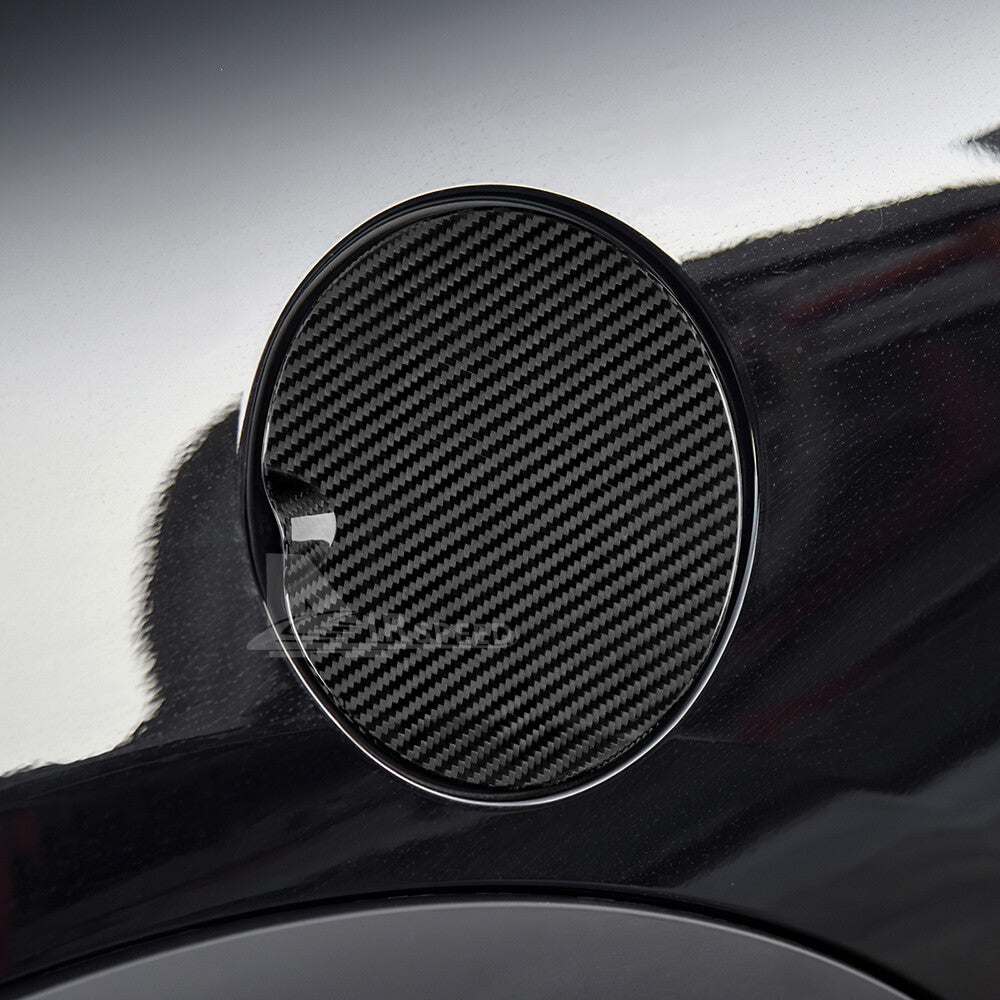 For MINI F55 F56 F57 2016-2023 Fuel Gas Tank Filler Cap Cover REAL Carbon Fiber - detail view 6