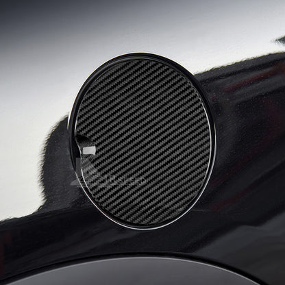 For MINI F55 F56 F57 2016-2023 Fuel Gas Tank Filler Cap Cover REAL Carbon Fiber - detail view 6