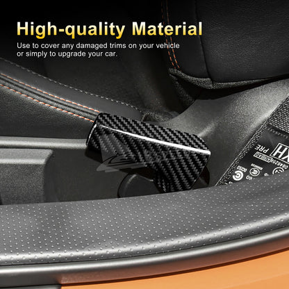 REAL HARD Carbon Fiber Seat Adjstment Handle Cover For Subaru BRZ GR86 2021-2023 - detail view 4