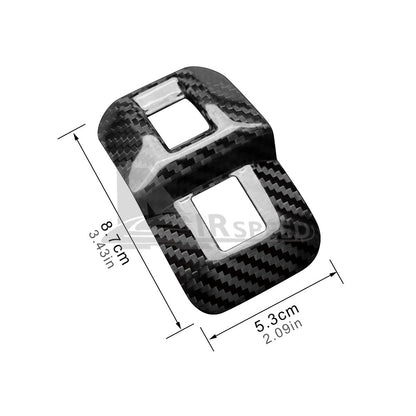 Trunk Switch Frame Cover Hard Carbon Fiber for Subaru BRZ Toyota GR86 2022-2025 - detail view