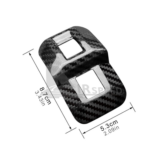 Trunk Switch Frame Cover Hard Carbon Fiber for Subaru BRZ Toyota GR86 2022-2025 - detail view
