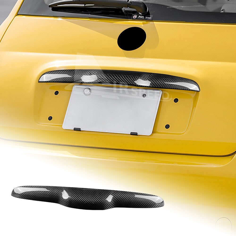 For FIAT 500 08-23 Abarth 595 12-23 Car Trunk Switch Strip Cover Carbon Fiber - product view