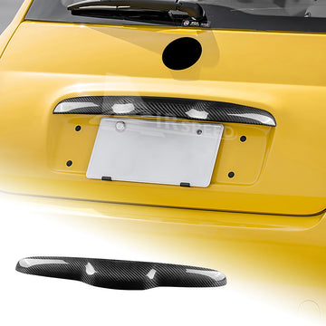 For FIAT 500 08-23 Abarth 595 12-23 Car Trunk Switch Strip Cover Carbon Fiber