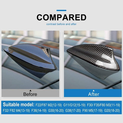 For BMW F30 Hard Carbon Fiber Antenna Cap Black - detail view 3