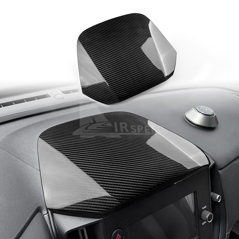 Front Dashboard Center Console Top Cover REAL HARD Carbon Fiber For WRX 22-2024 - product view