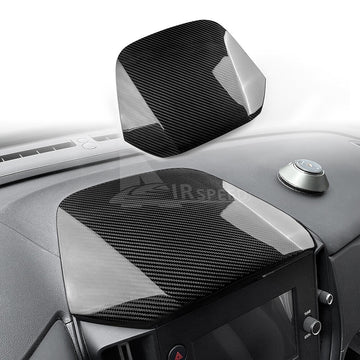 Front Dashboard Center Console Top Cover REAL HARD Carbon Fiber For WRX 22-2024
