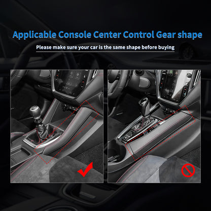 REAL HARD Carbon Fiber Gear Shift Console Side Cover For Subaru WRX STI 22-2023 - detail view 3