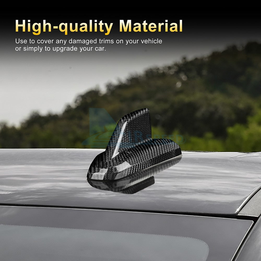 For Chevy Silverado Tahoe Suburban 2019-2024 HARD Carbon Fiber Car Atenna Cover