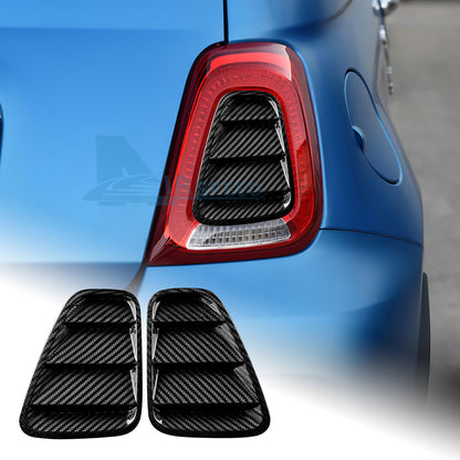 Hard Carbon Fiber Interior Rearview Mirror Cover For Fiat 500 Abarth 595 2017-23 - product view