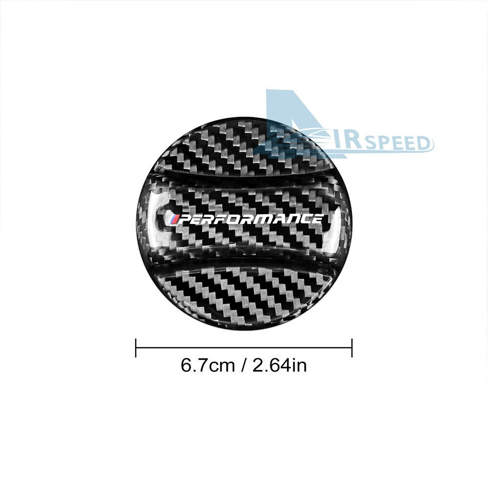 For BMW E90 E91 F10 F12 F48 G01 G30 Fuel Gas Tank Filler Cap Cover Carbon Fiber - detail view 3