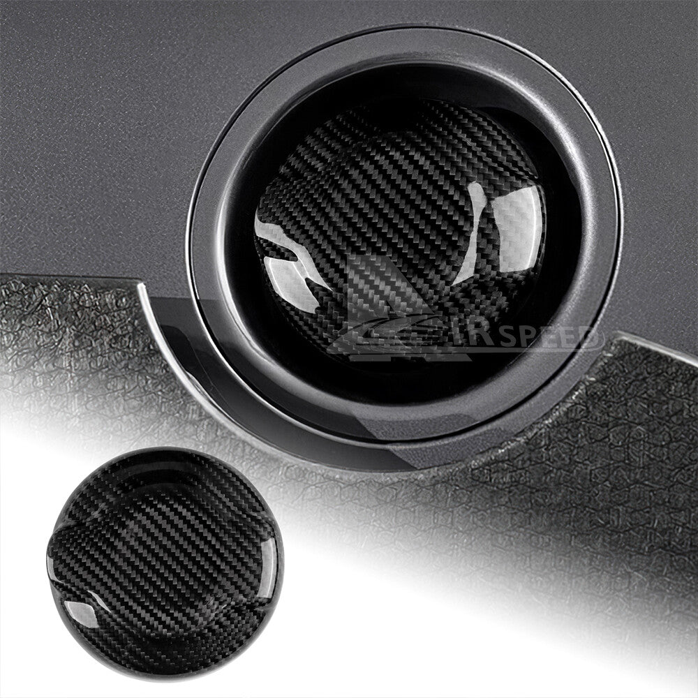 For Mini F55 F56 14-23 F57 16-23 Black Hard Carbon Fiber Fuel Tank Cap Cover 409 - product view