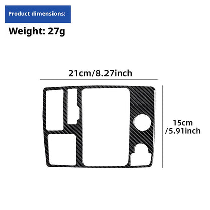 Audi A6 A7 S6 S7 12-18 Gear Shift Panel Frame Cover Trim Black Carbon Fiber LHD（U.S. Stock）