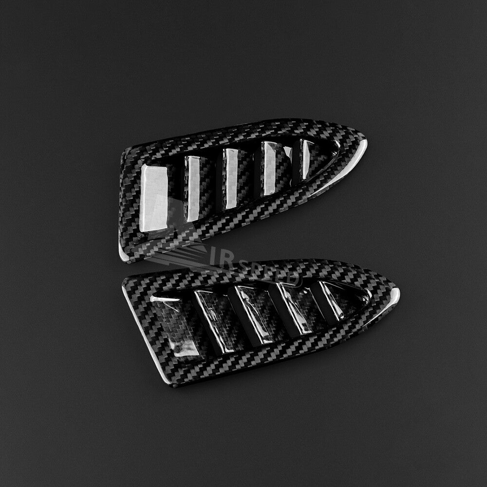 Black Air Outlet Side Defogger REAL HARD Carbon Fiber For Subaru WRX STI 22-2023 - detail view 6