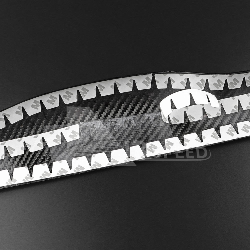 For FIAT 500 08-23 Abarth 595 12-23 Car Trunk Switch Strip Cover Carbon Fiber - detail view 11