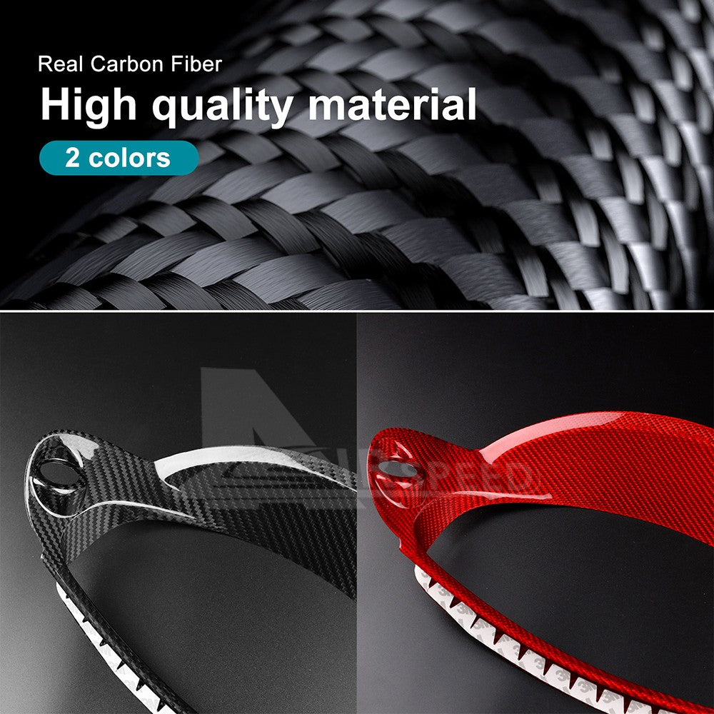 For Subaru BRZ Toyota GR86 2021-2025 Speedometer Cover RED HARD Carbon Fiber - detail view 4