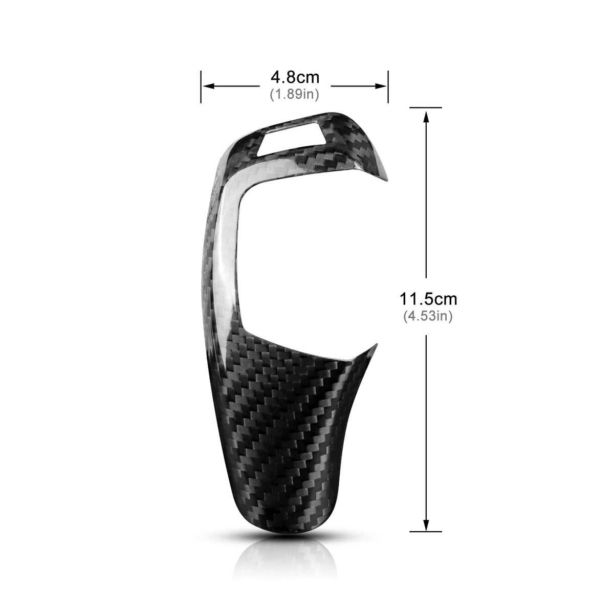 Real Carbon Fiber Gear Shift Knob Sticker for BMW F30, F32, F33, F34, F35 & F36 (2008-2019) - detail view 3