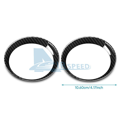 For Mini R55 R56 2007-2013 R57 2009-2010 REAL HARD Carbon Air Vent Outlet Cover - detail view 3
