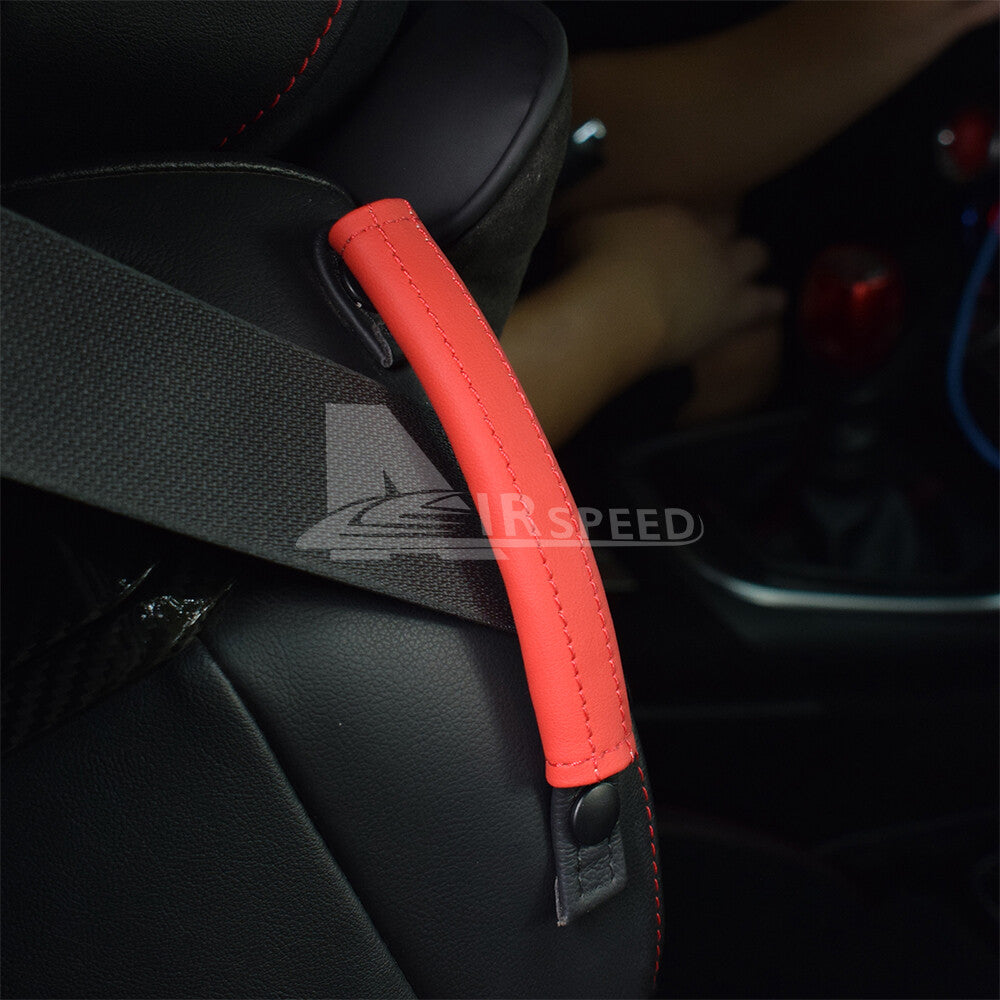 For Subaru BRZ GR86 2021-2026 Car Seat Safety Belt Fixation Strap Cover Trim Red - FREE GIFT