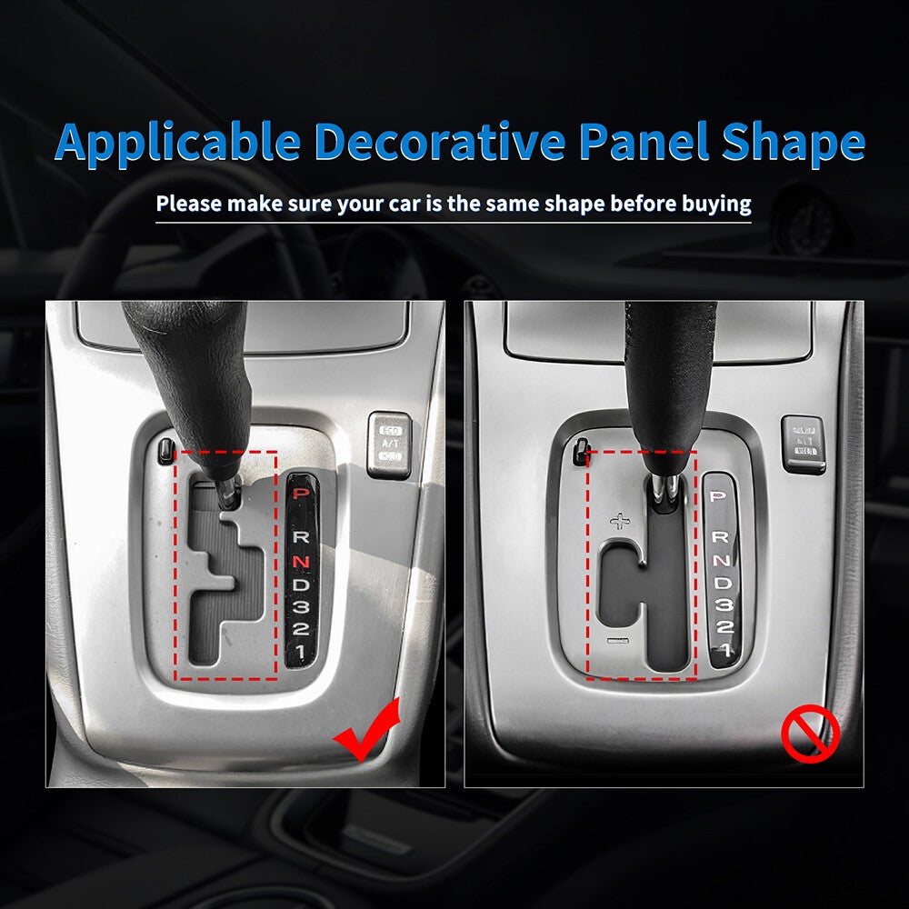 Gear Shift Panel Sticker Carbon Fiber Pattern for Subaru Impreza 2005 2006 2007（U.S. Stock）