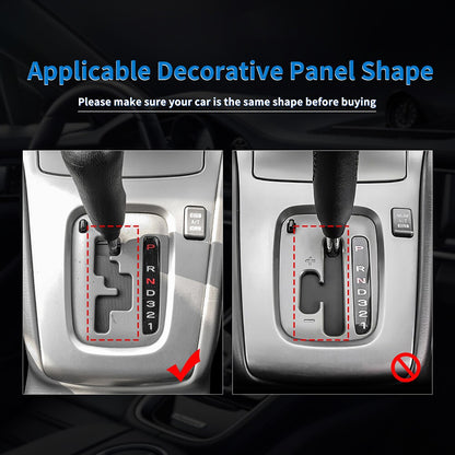 Gear Shift Panel Sticker Carbon Fiber Pattern for Subaru Impreza 2005 2006 2007（U.S. Stock）