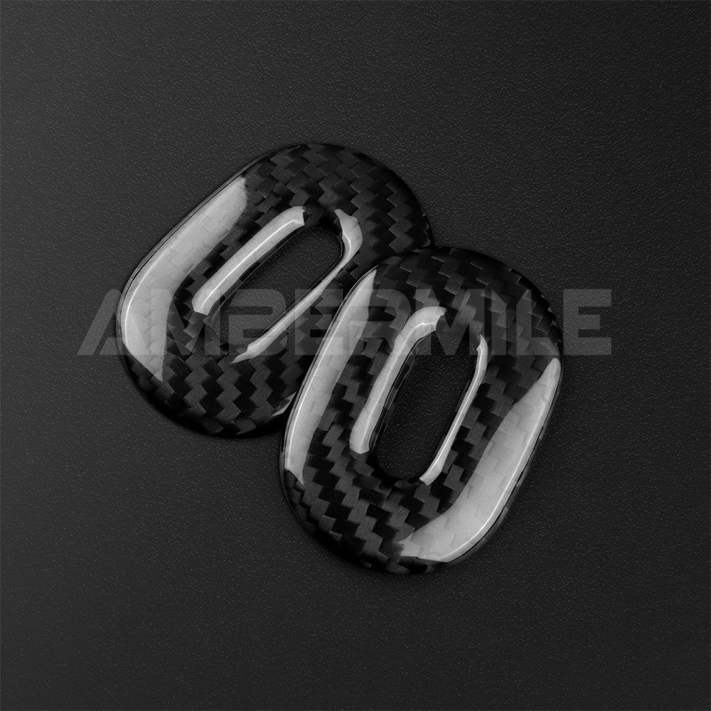 Release Button Frame Trim Cover Fit For Mini J01 2024-25 Real Hard Carbon Fiber - detail view 7