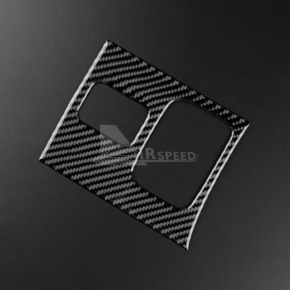 For Subaru BRZ Toyota GR86 21-26 Seat Heating Button Sticker Carbon Fiber Black（U.S. Stock）