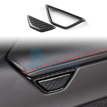 For Corvette C8 2020-2023 REAL HARD Carbon Fiber Center Armrest Box Button Cover