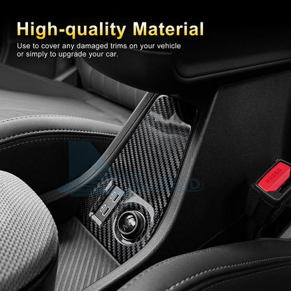 Cigarette Lighter USB Cover For MINI F65 F66 F67 2024-2025 Black Dry Carbon - detail view 10