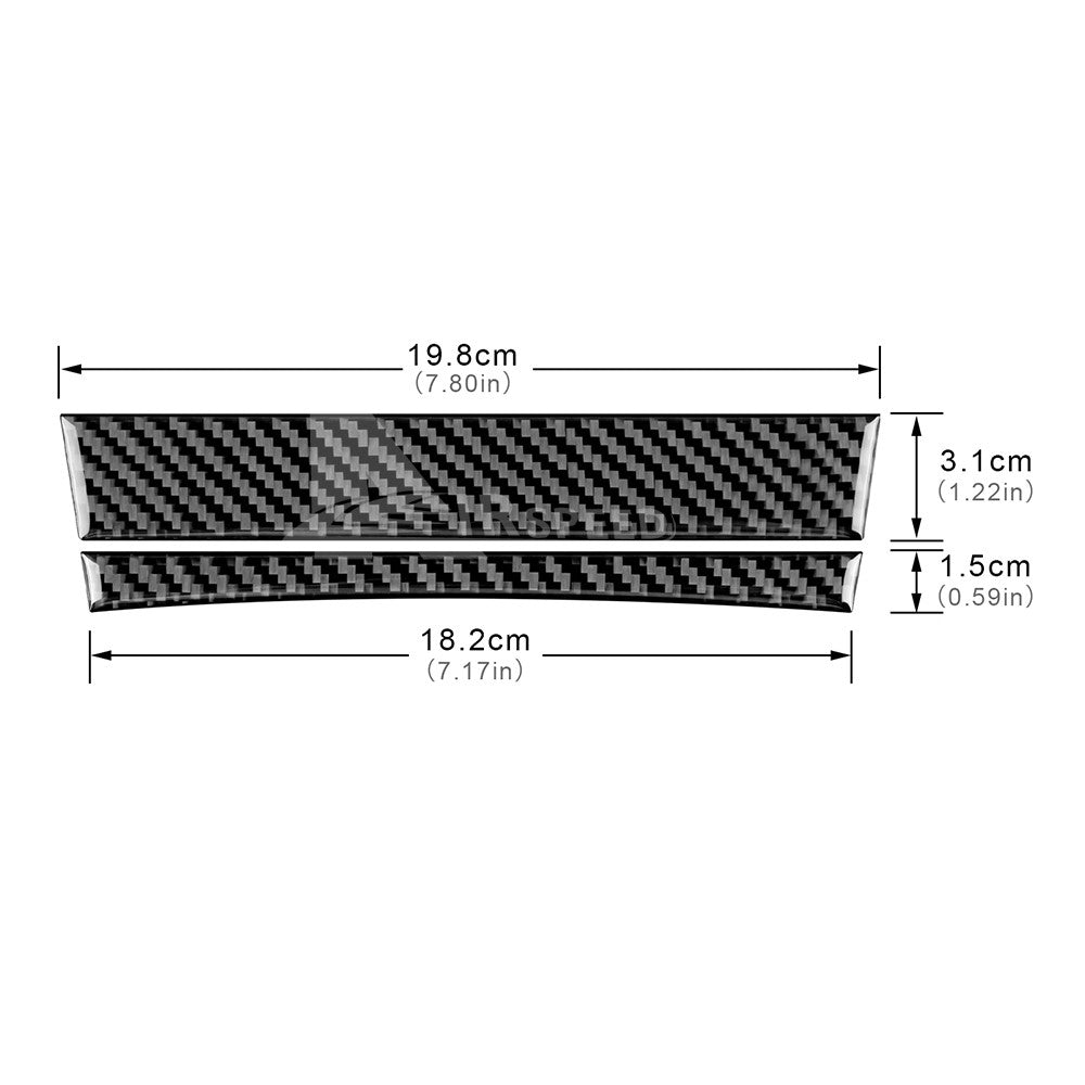 Black Carbon Fiber Trim Sticker Below AC Buttons For Subaru BRZ GR86 2021-2026 - FREE GIFT