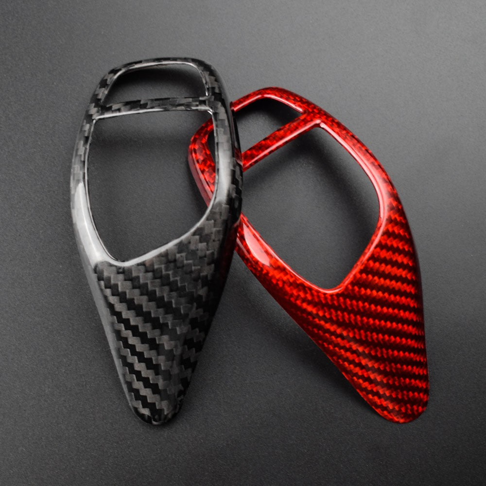 For BMW F30 Red Hard Carbon Fiber Gear Shift Knob B Type Universal Fit - detail view 6