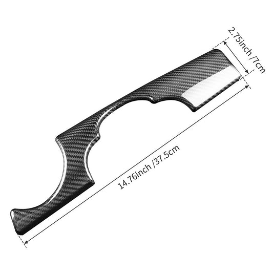 Carbon Fiber Speedometer Lower Panel Cover for Mini R55 R56 2007-2014 R57 09-15 - detail view