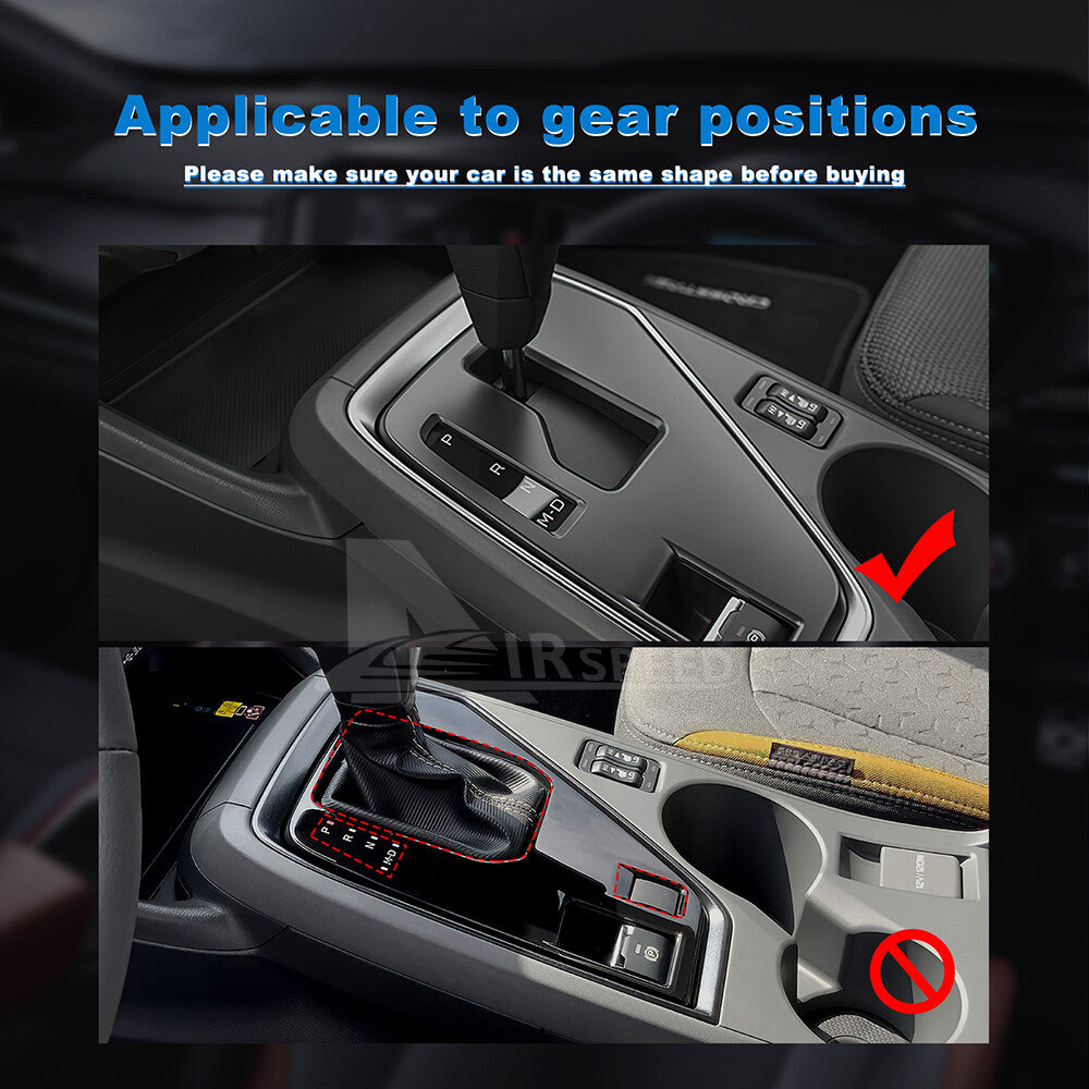 Carbon Fiber Gear Shift Panel Cover for Subaru Crosstrek Impreza 2024-2025（U.S. Stock）