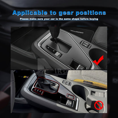 Carbon Fiber Gear Shift Panel Cover for Subaru Crosstrek Impreza 2024-2025（U.S. Stock）